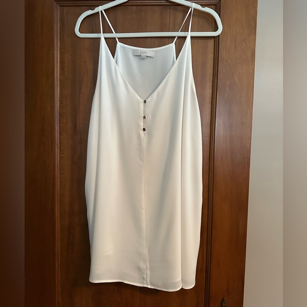 LOFT Cream Sleeveless Top/Tunic/Dress